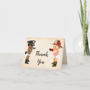 Remerciements Carte de remerciement Little Recruit Baby Shower