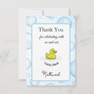 Remerciements Carte de remerciement Lucky Duck pour l'anniversai