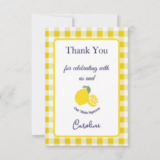 Remerciements Carte de remerciement Main Squeeze pour l'annivers