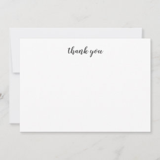 Remerciements Carte de remerciement minimaliste délicate