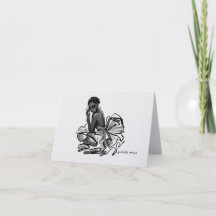 Carte de remerciement minimaliste pour femmes reco