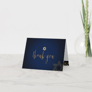 Remerciements Carte de remerciement mitzvah classique PixDezines