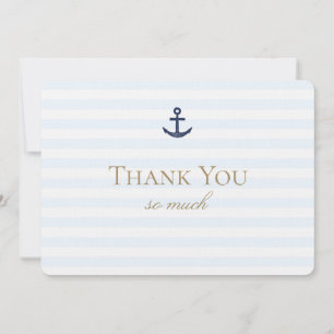 Remerciements Carte de remerciement nautique