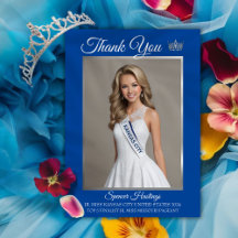 Carte de remerciement Pageant Essentials