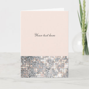 Remerciements Carte de remerciement paillettes et sequins glamou