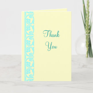 Remerciements Carte de remerciement personnalisée sarcelle sur c