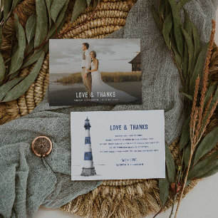 Remerciements Carte de remerciement Photo & Phare