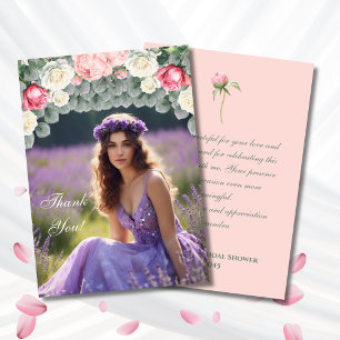 Remerciements Carte de remerciement photo pour Baby Shower Jardi