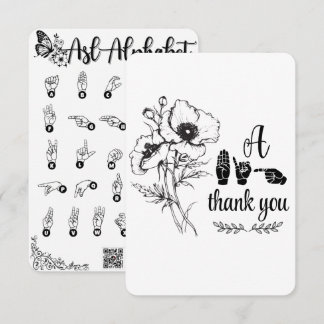 Remerciements Carte de remerciement plat "Un grand merci"