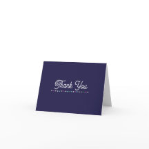 Carte de remerciement pliée