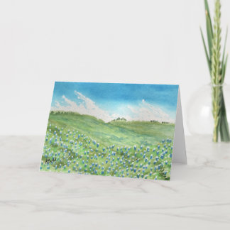 Remerciements Carte de remerciement pliée Bluebonnets