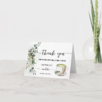 Carte de remerciement pliée Greenery Perfect Match