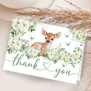 Remerciements Carte de remerciement pliée pour Baby Shower 'Oh D