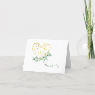 Remerciements Carte de remerciement pliée pour mariage au eucaly