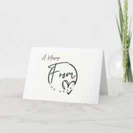 Remerciements Carte de remerciement pliée - Un message du cœur
