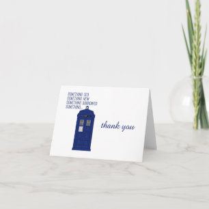 Remerciements Carte de remerciement Police Box v1