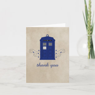 Remerciements Carte de remerciement Police Box v6
