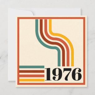 Remerciements Carte de remerciement pour 50e anniversaire Rétro