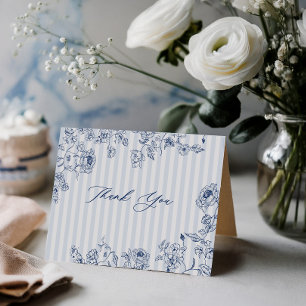 Remerciements Carte de remerciement pour Baby Shower avec une ra