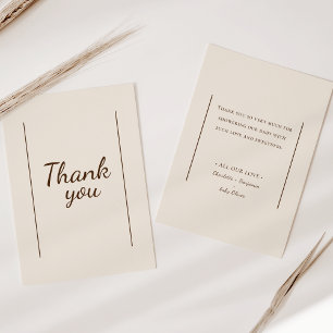 Remerciements Carte de Remerciement pour Baby Shower Bohème Mini