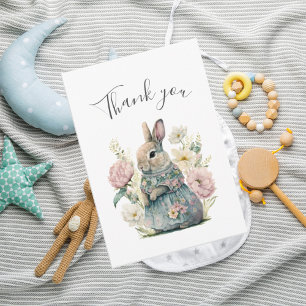 Remerciements Carte de remerciement pour Baby Shower de petite f
