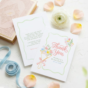 Remerciements Carte de remerciement pour Baby Shower Fresh Off T