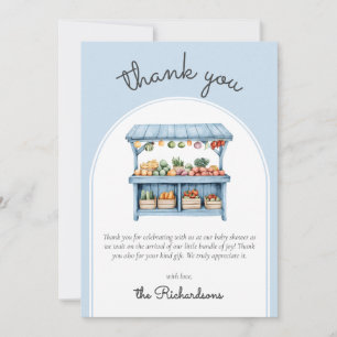 Remerciements Carte de remerciement pour Baby Shower garçon du m