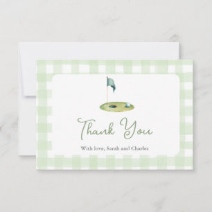 Remerciements Carte de remerciement pour Baby Shower Golf