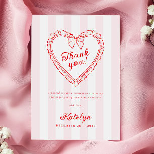 Remerciements Carte de remerciement pour Baby Shower Little Swee