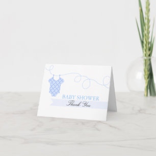 Remerciements Carte de remerciement pour Baby Shower Moderne ave