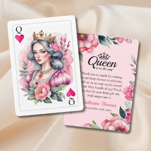 Remerciements Carte de Remerciement pour Baby Shower Rose Carte 