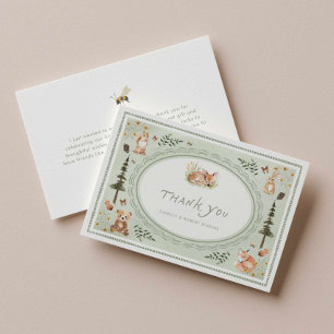 Remerciements Carte de remerciement pour Baby Shower "Sage Green