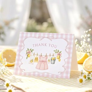 Remerciements Carte de remerciement pour Baby Shower sur le thèm
