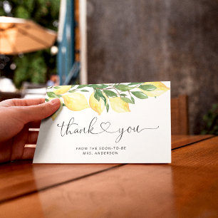 Remerciements Carte de remerciement pour Baby Shower sur le thèm