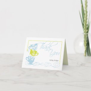 Remerciements Carte de remerciement pour Baby Shower     Vert et