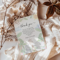Carte de remerciement pour Baby Shower Wild One sa