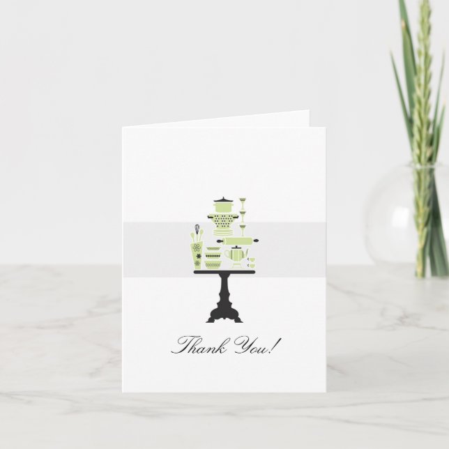 Remerciements Carte de remerciement pour douche de mariage (Devant)