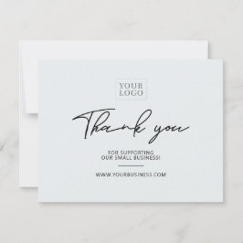Remerciements Carte de remerciement pour entreprise de lettrage 