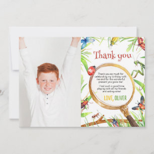 Remerciements Carte de remerciement pour la photo d'anniversaire