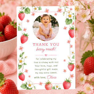 Remerciements Carte de remerciement pour le premier anniversaire
