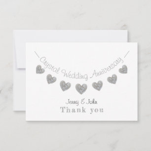 Remerciements Carte de remerciement pour les 15 ans de mariage e