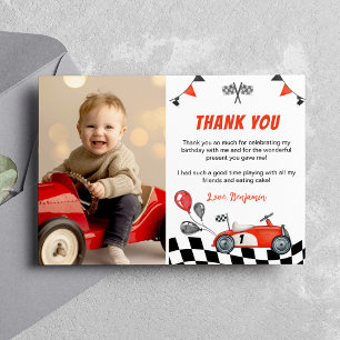 Remerciements Carte de remerciement pour les photos d'anniversai