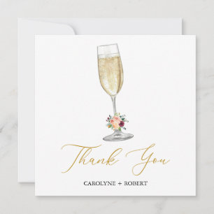 Remerciements Carte de remerciement pour mariage : Brunch et Bul