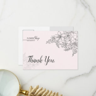 Remerciements Carte de remerciement pour petite entreprise