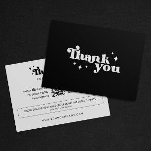Remerciements Carte de Remerciement pour Petite Entreprise Moder
