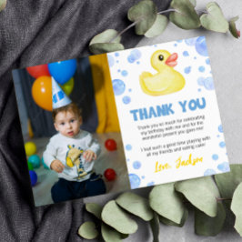 Remerciements Carte de remerciement pour photo d'anniversaire av