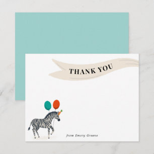 Remerciements Carte de remerciement pour un anniversaire avec un