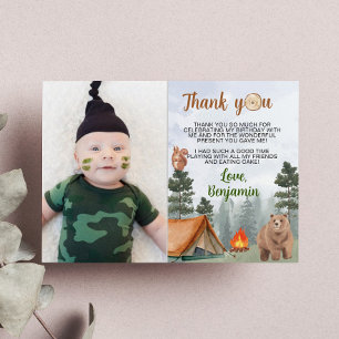 Remerciements Carte de remerciement pour une fête d'anniversaire