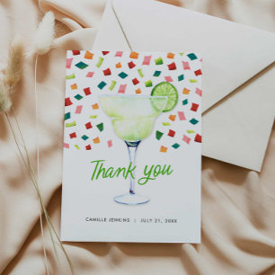 Remerciements Carte de remerciement pour une fête de mariage col