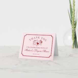 Remerciements Carte de Remerciement pour une Mariée de Perfect M
